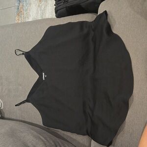 Express Black Flowy Tank Top